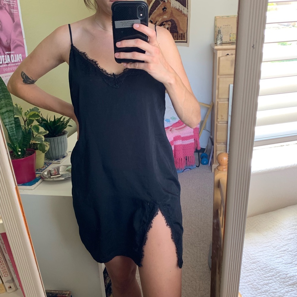 Black UO slip dress